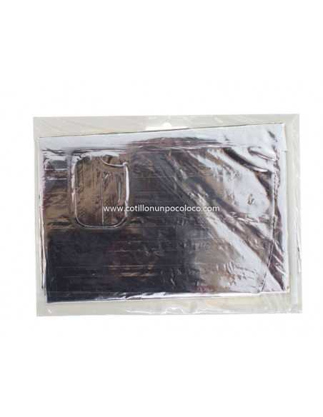 OVN-SL1 14" GLOBOx1 METAL FRASE FELIZ CUMPLE PLATA
