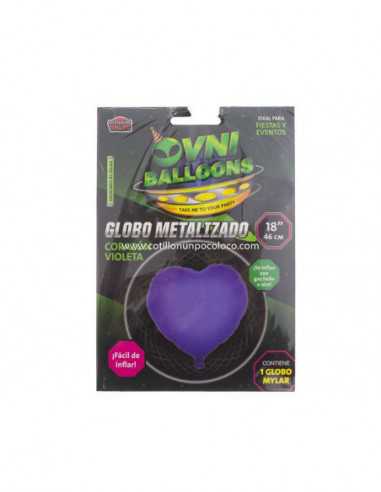 OVN-SL1 18" GLOBO CORAZON VIOLETA