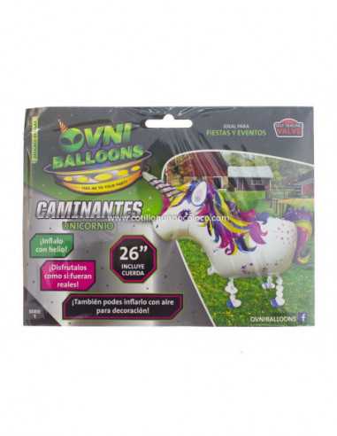 OVN-SL1 26" GLOBO METAL CAMINANTE UNICORNIOx1