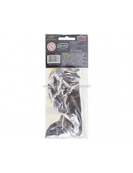OVN-SL1 7" GLOBO NUMERO 2 PLATEADO+PALITO CON CLIP METALIZADOS