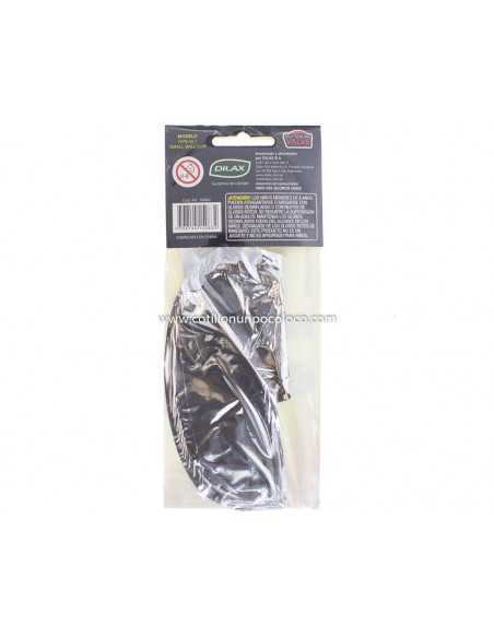 OVN-SL1 7" GLOBO NUMERO 4 PLATEADO+PALITO CON CLIP METALIZADOS