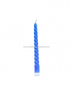VELA 1/2 TORNEADA 17cm 8" COMUN CELESTE