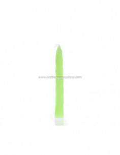VELA 1/2 TORNEADA 17cm 8" COMUN VERDE MANZANA