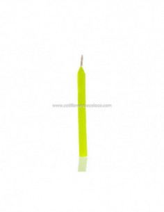 VELAS PINITO x1 AMARILLO FLUOR 7cm