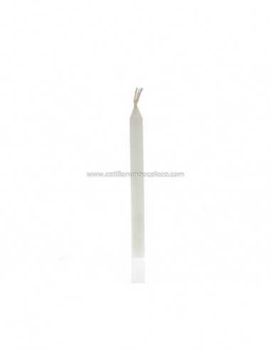 VELAS PINITO x1 BLANCO 7cm