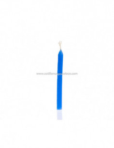 VELAS PINITO X1 CELESTE 7cm
