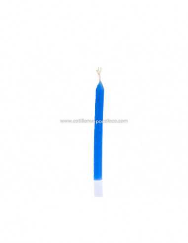 VELAS PINITO X1 CELESTE 7cm