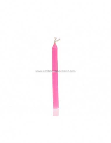 VELAS PINITO x1 ROSA 7cm