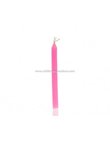 VELAS PINITO x1 ROSA 7cm