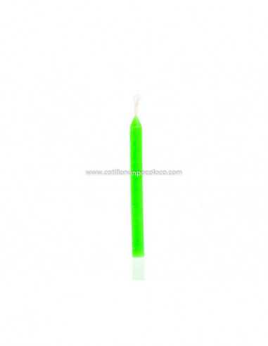 VELAS PINITO X1 VERDE FLUOR 7cm