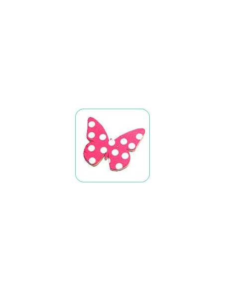 BROCHE C/APLIQUE MARIPOSA 10x10 30mm
