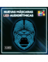 MASCARA AUDIORITMICA LUMINOSO LED GORILA XLM05