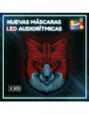 MASCARA AUDIORITMICA LUMINOSO LED ZORRO XLM06