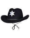 GORRO VAQUERO NEGRO ESTRELLA SHERIFF GO061