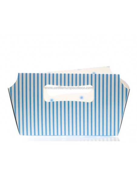 CESTA MULTIUSO CHICA x 1 CELESTE LUNAR BLANCO