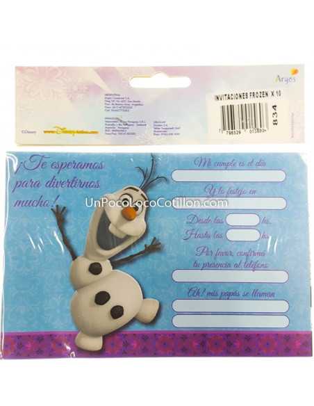 INVITACION FROZEN x10