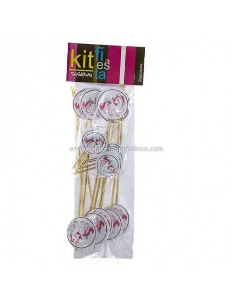 KIT FIESTA x20 UNICORNIO