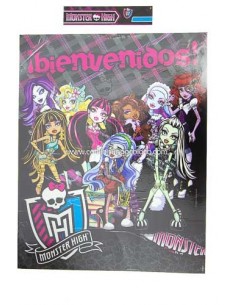 AFICHE BIENVENIDOS MONSTER HIGH X1