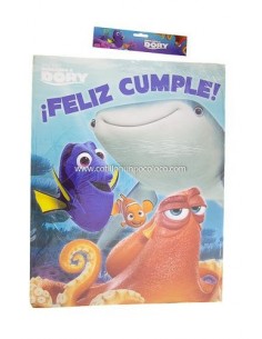 AFICHE FELIZ CUMPLE BUSCANDO A DORY X1