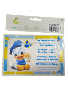 INVITACION DISNEY MICKEY Y MINNIE BEBE x10 2