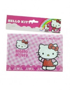 INVITACION HELLO KITTY X10