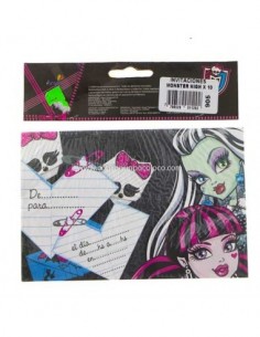INVITACION MONSTER HIGH X10 2