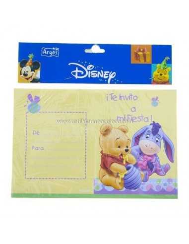 INVITACION POOH BABIES X10