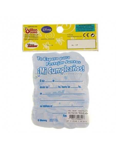 INVITACION TROQUE. HENRY MONSTRUITO X10
