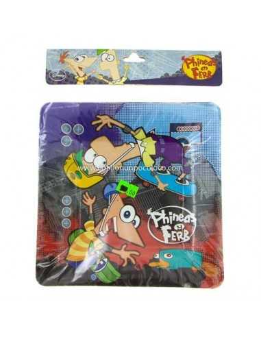 PLATO CARTON CUADRADO PHINEAS Y FERB X8