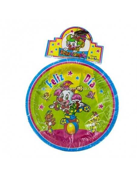 PLATO CARTON PAYASO x 10u