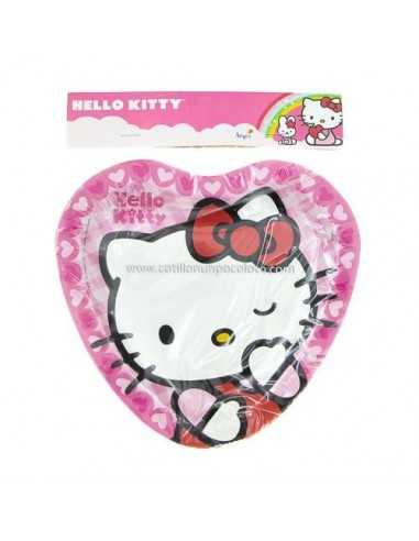 PLATO CORAZON HELLO KITTY X8