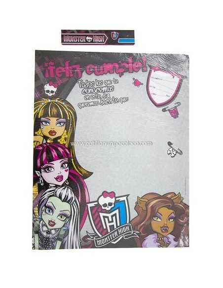 POSTER DEL RECUERDO MONSTER HIGH X1