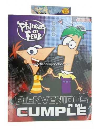 POSTER DEL RECUERDO PHINEAS Y FERB X1