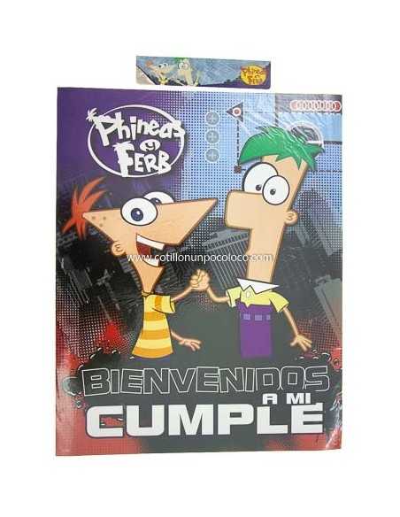 POSTER DEL RECUERDO PHINEAS Y FERB X1