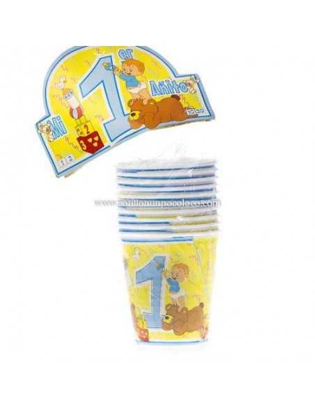 VASO 1 AÑITOS OSITOS X10