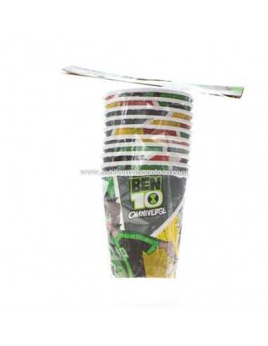 VASO PLASTICO BEN 10 X10