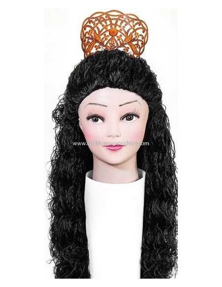 PELUCA DAMA ANTIGUA NEGRA