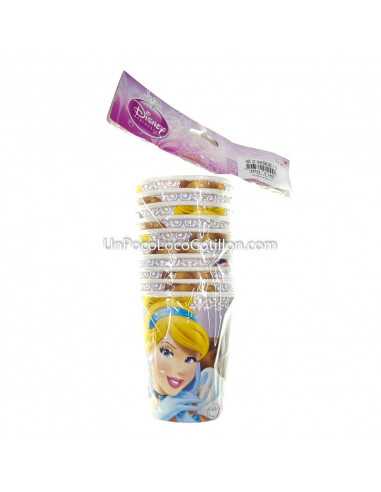 VASO POLIPAPEL PRINCESAS x10