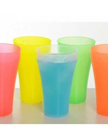 NEW BIG VASO 800cc PLASTICO COLOR AMARILLO