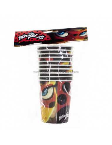 VASO POLIPAPEL LADY BUG MIRACULUS X10