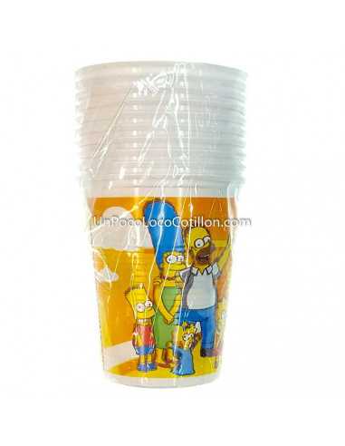 VASO PLASTICO LOS SIMPSONS x10