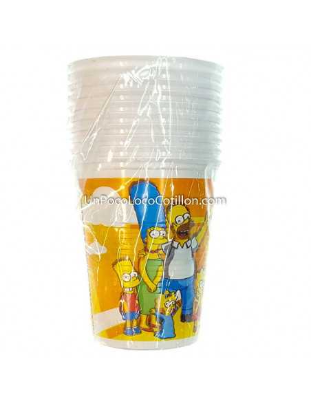 VASO PLASTICO LOS SIMPSONS x10