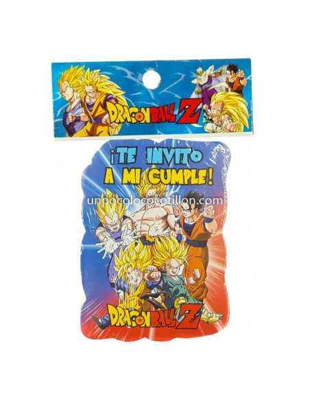 INVITACION CHICA DRAGON BALL Z x10