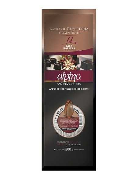 CHOCOLATE BARRA BAÑO MOLDEO CON LECHE ALPINO x500g