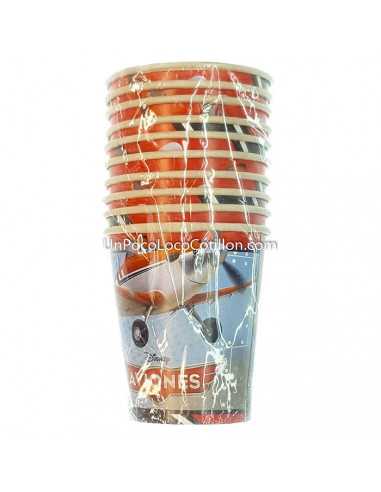 VASO POLIPAPEL AVIONES x10