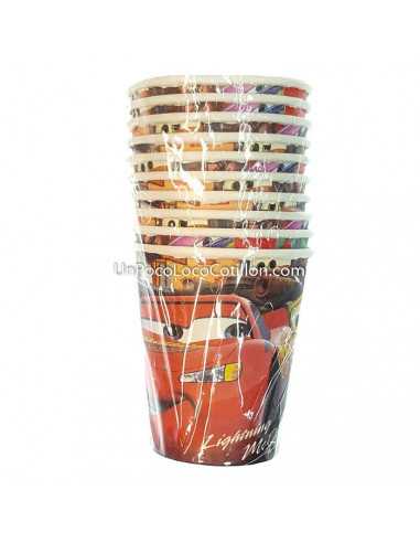 VASO POLIPAPEL CARS x10