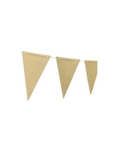 BANDERINES DORADOS GLITTER 360 cm BADO02