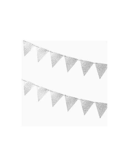 BANDERINES PLATEADO GLITTER 360 cm BAPL02