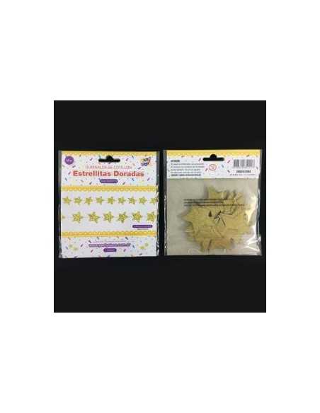 ESTRELLITAS DORADAS GLITTER 150cm GUDO10