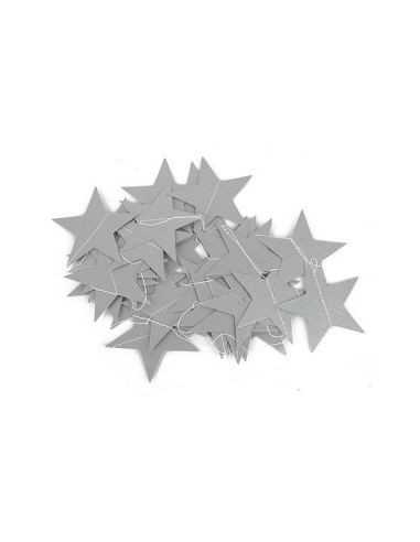 ESTRELLITAS PLATEADAS GLITTER 150cm GUPL10